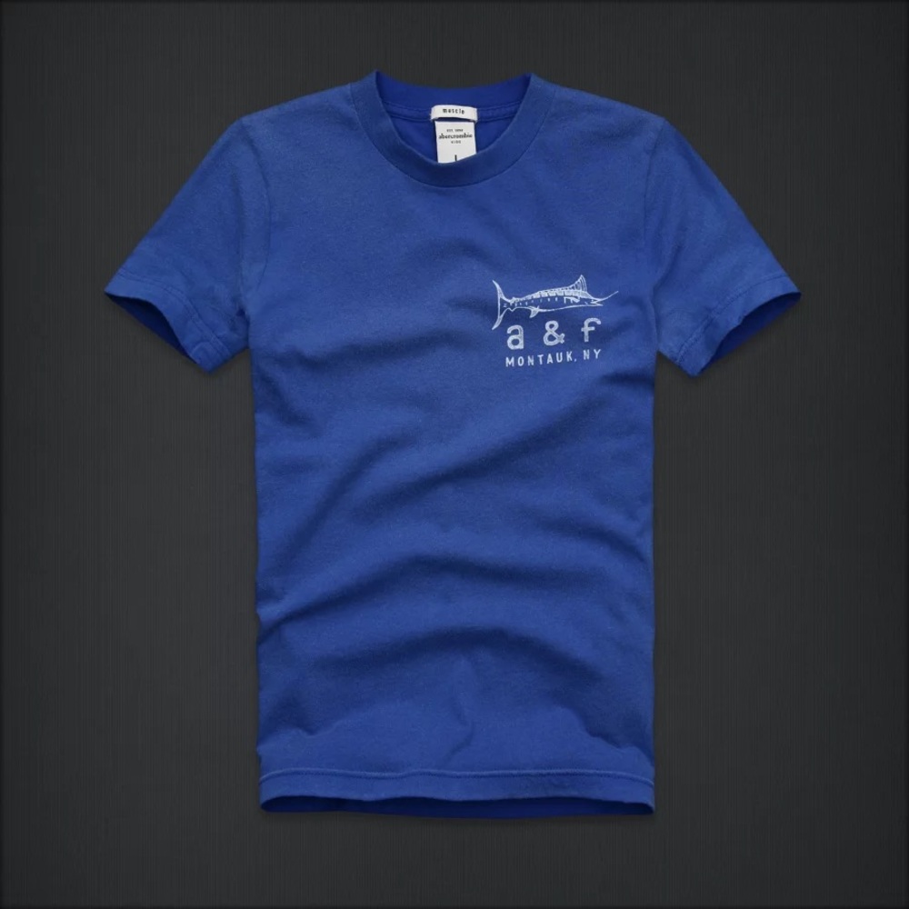 NWT Abercrombie kids a&f kids two sided logo tee